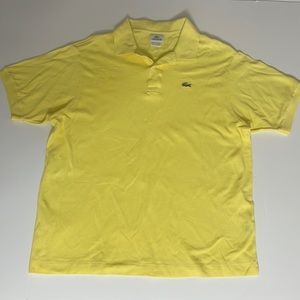 Lacoste men’s yellow polo shirt XXl